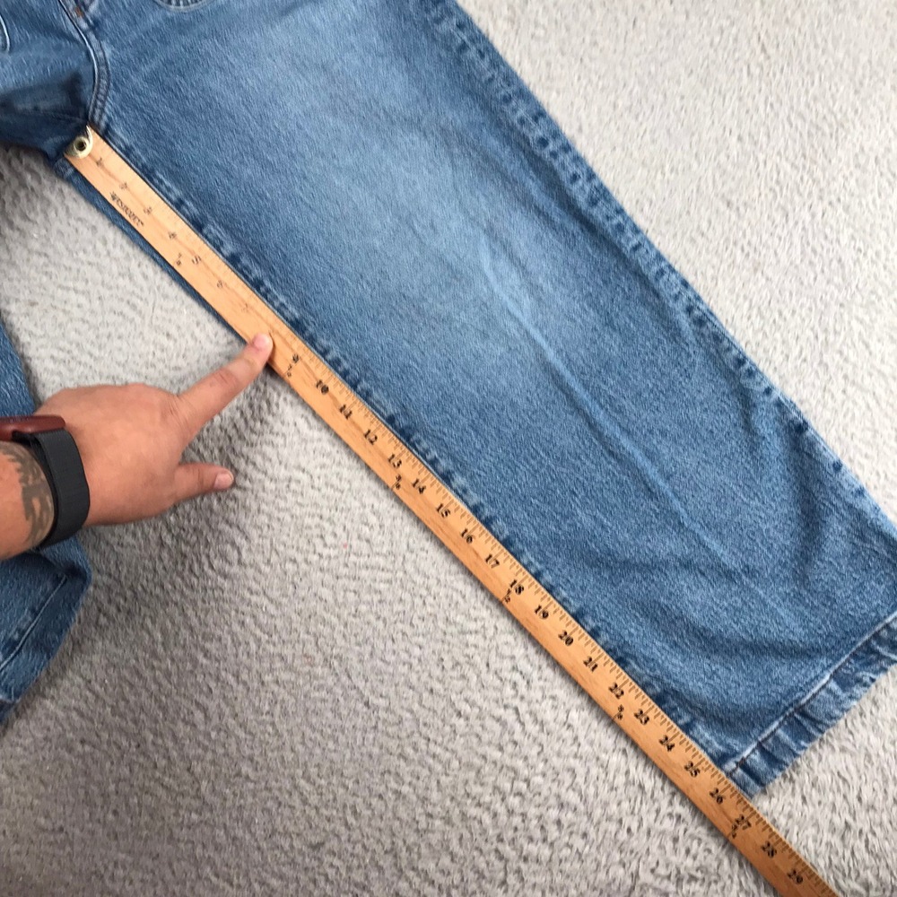 Madewell Curvy Perfect Vintage Wide Leg Jeans Women 27P Blue Patch Pocket Denim - Picture 10 of 14